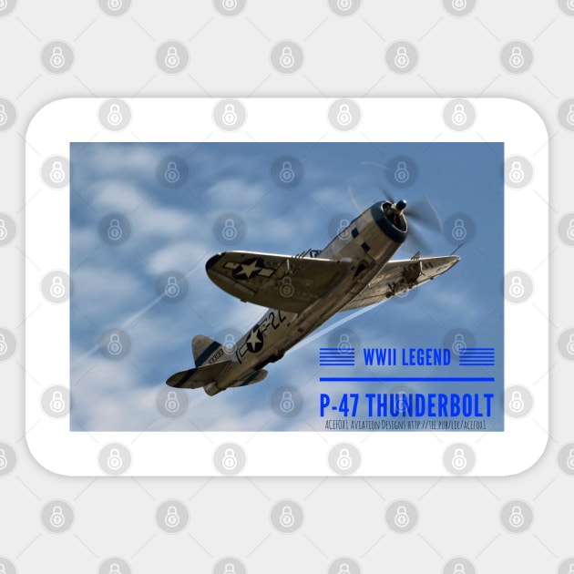 P-47 Thunderbolt Sticker by acefox1